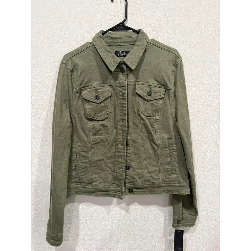 NWT Olive green Earl Jean denim jacket XL / US 16-18